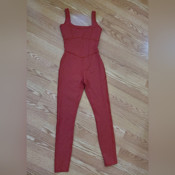 Fabletics Rust Jumpsuit - Picture 2 of 7
